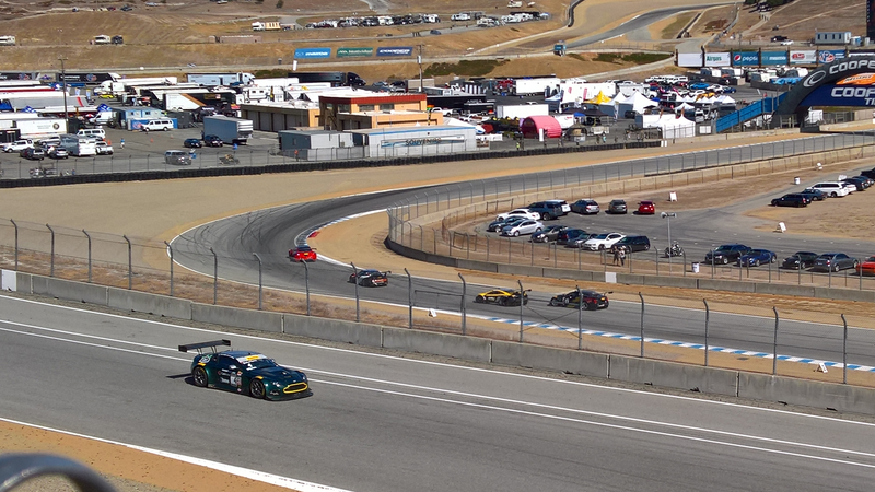 This is the last race picture I was able to take. I was too sucked in watching Long chase down the Caddy after it went off in turn 4 shortly hereafter. Also, that Aston was far and away the loudest car there.